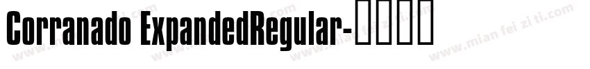 Corranado ExpandedRegular字体转换